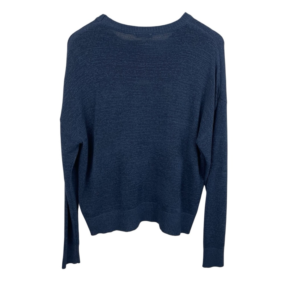 Z Supply | Navy Blue White Vacay Graphic Relaxed Sweater - Picture 4 of 8